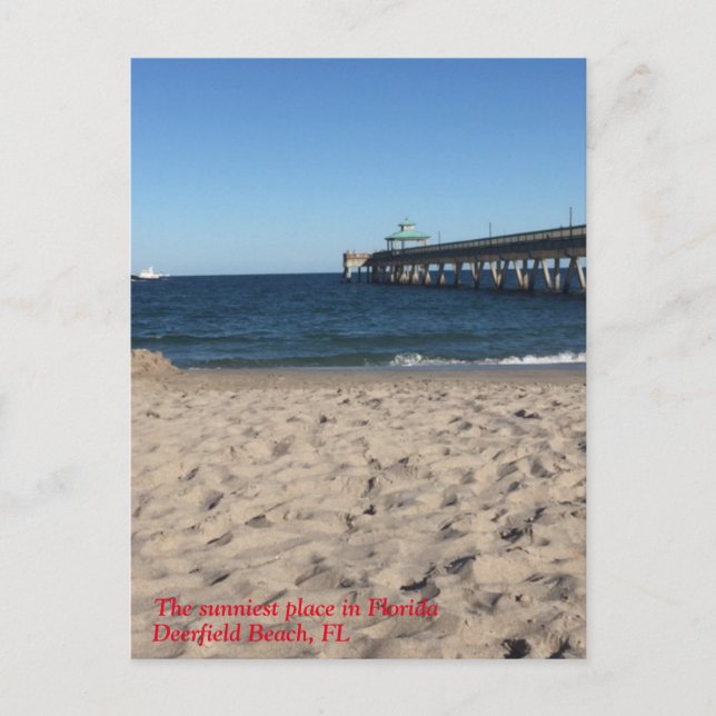 Deerfield Beach, Fl - Postkarte (Vorderseite)