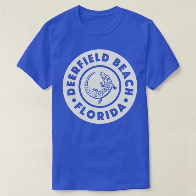 Deerfield Beach Florida Circle Tan T-Shirt (Design vorne)