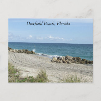 Deerfield Beach, Florida FL Beach Scene Postkarte