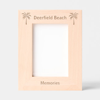 Deerfield Beach Florida Laser Engraved frame Geätzte Rahmen