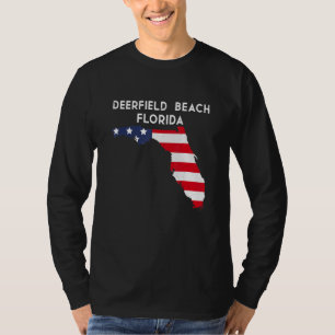Deerfield Beach Florida USA Staat America Travel F T-Shirt