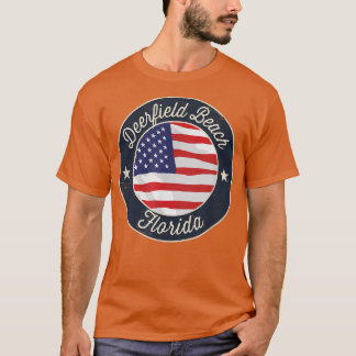 Deerfield Beach - Patriotic Florida Souvenir T-Shi T-Shirt