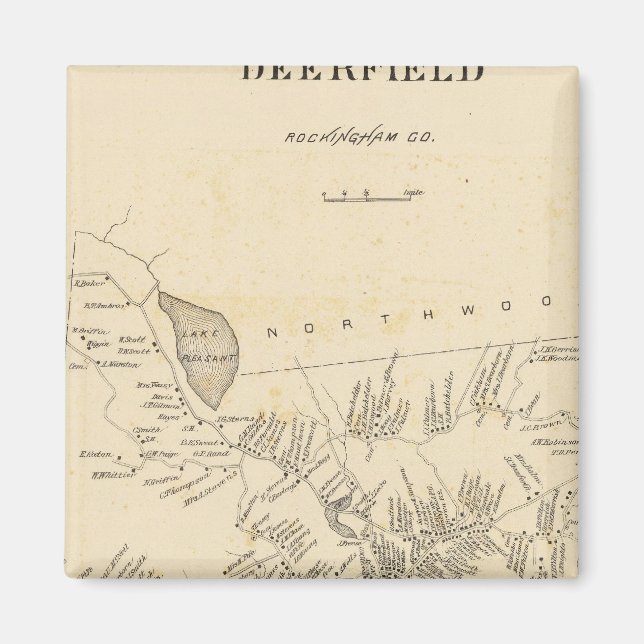 Deerfield, Rockingham Co Magnet (Vorne)