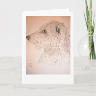 Deerhound Feiertagskarte