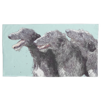 Deerhound trio-Kissen-Überzug Kissenbezug