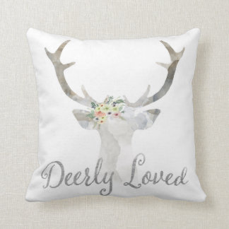Deerly liebte Rotwild Boho Kissen