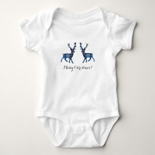 Deers Snow Mandala Baby Jersey Bodysuit Strampler