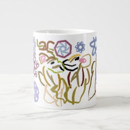 Deer's winter lover  Jumbo-Tasse