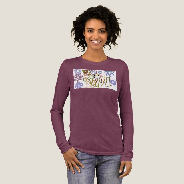 Deer's winter lover  Tri-Blend shirt (Volle Vorderseite)