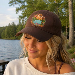 Deerwood Lake Colorful Floral Sun Truckerkappe