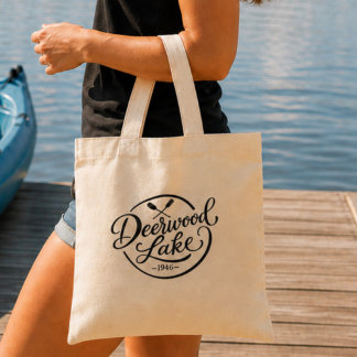 Deerwood Lake Ruder Klassisches Seebild Leben Tragetasche