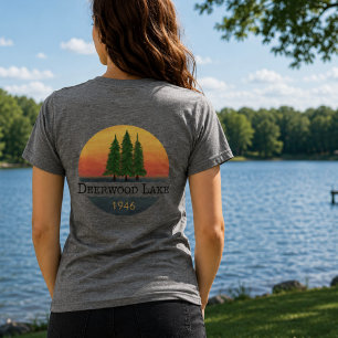 Deerwood Lake Sonnenuntergang T-Shirt Tri-Blend Shirt