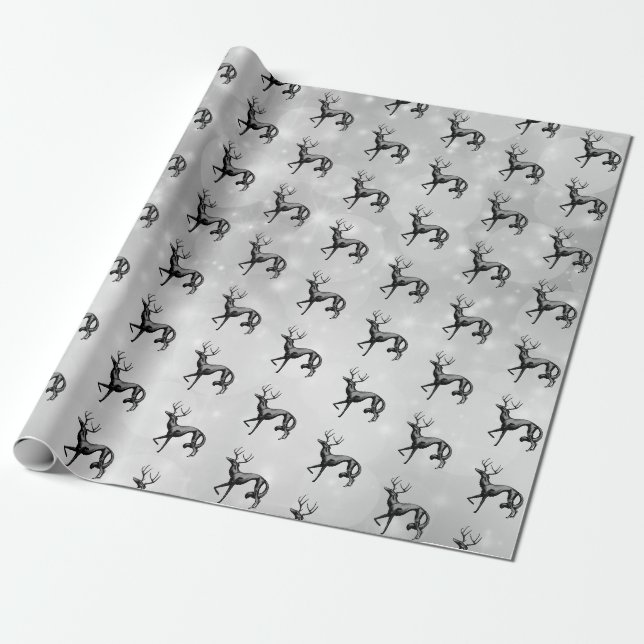 DeerZoi Geschenkpapier Silber (Ungerollt)