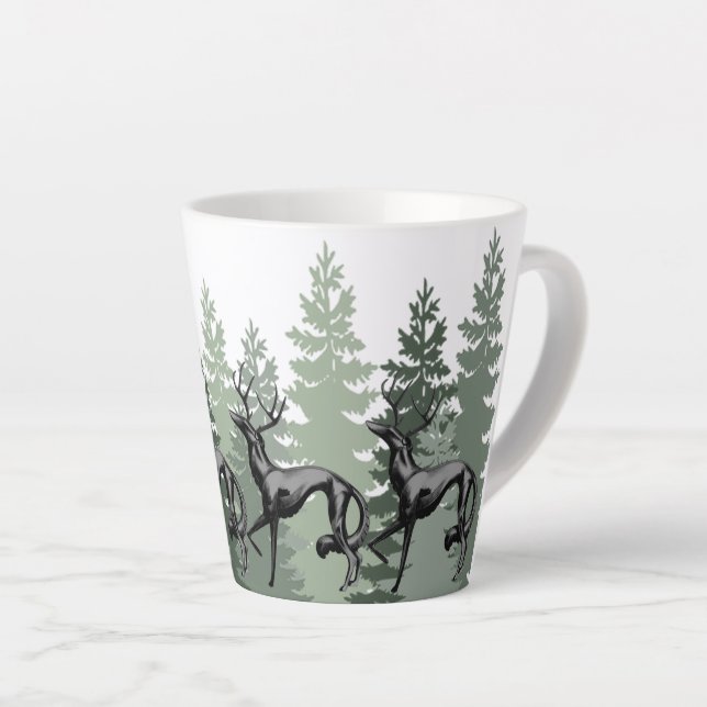 DeerZoi-Wald-Tasse Milchtasse (Rechte Ecke)