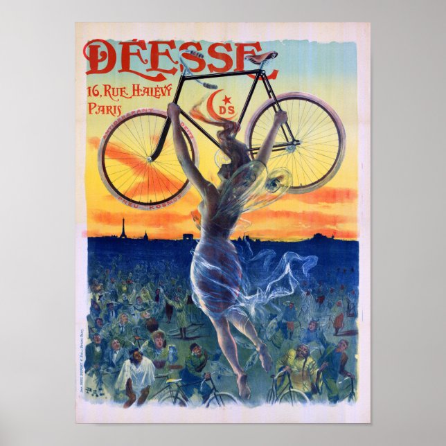Déesse Cycles 1898 Vintages Werbeplakat Poster (Vorne)