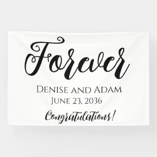 Deewig Hochzeitungs-Dekorationsbanner Banner