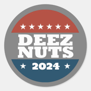 DEEZ NUTS 2024 RUNDER AUFKLEBER