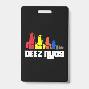 Deez Nuts Electrician Geschenk Ausweis