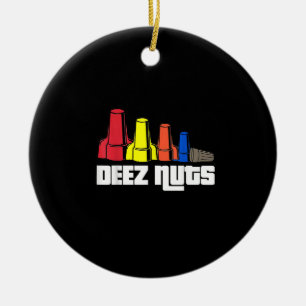 Deez Nuts Electrician Geschenk Keramik Ornament