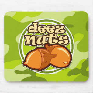 Deez Nuts; hellgrüne Camouflage, Tarnung Mousepad