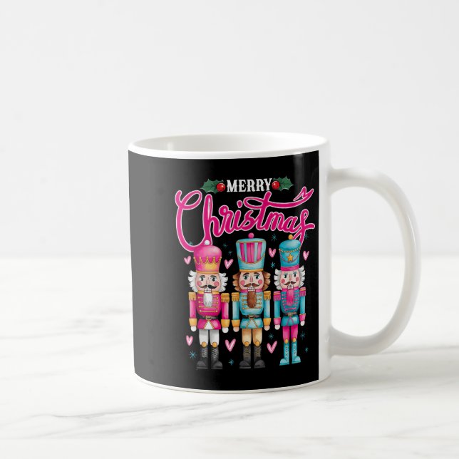 Deez Nuts Nutcracker Frohe Weihnachten Matching Pa Kaffeetasse (Rechts)
