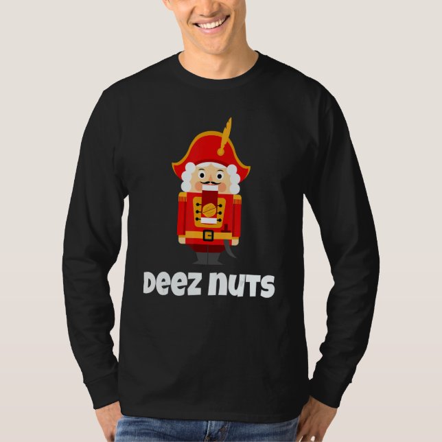 Deez Nuts Nutcracker Männer und Frauen Matching Pa T-Shirt (Vorderseite)