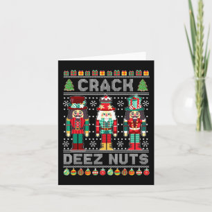 Deez Nuts Nutcracker Spaß Ugge Weihnachten Weihnac Karte