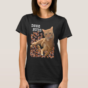 DEEZ NUTS Witz mit Cat und Acorns T-Shirt