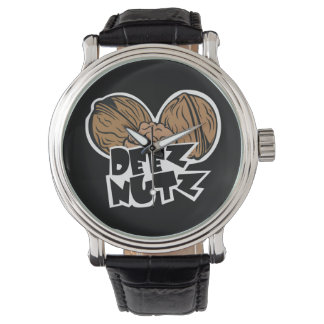Deez Nutz Funny Illustration Armbanduhr