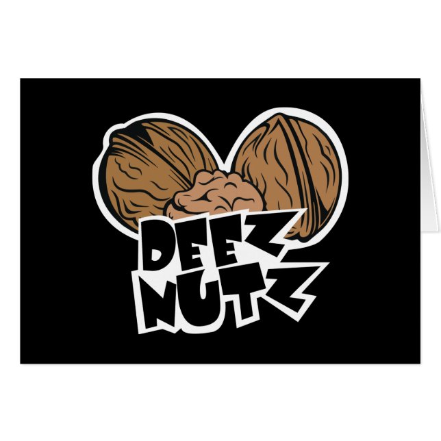 Deez Nutz lustige Illustration (Vorderseite (Horizontal))