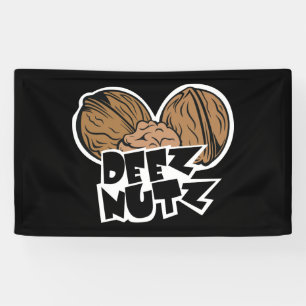 Deez Nutz lustige Illustration Banner