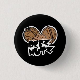 Deez Nutz lustige Illustration Button