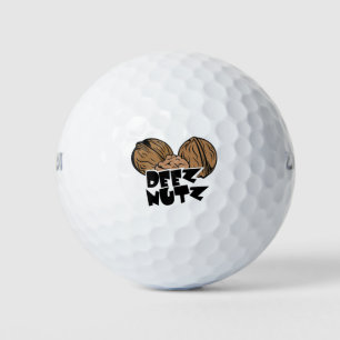 Deez Nutz lustige Illustration Golfball