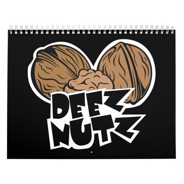 Deez Nutz lustige Illustration Kalender (Titelbild)