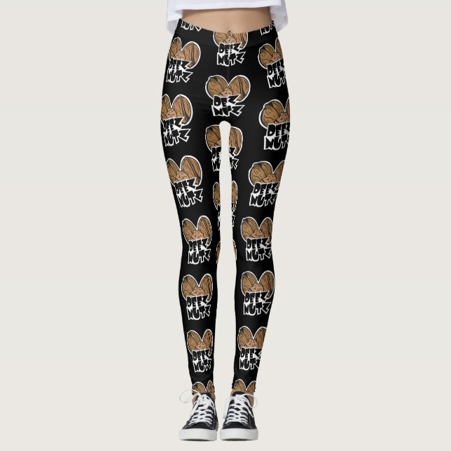 Deez Nutz lustige Illustration Leggings (Vorderseite)