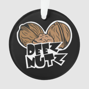 Deez Nutz lustige Illustration Ornament