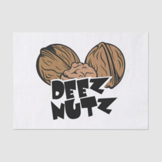 Deez Nutz lustige Illustration Seidenpapier
