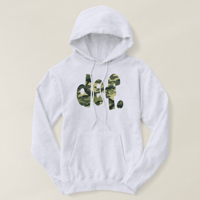 def. Camouflage Hoodie (Design vorne)