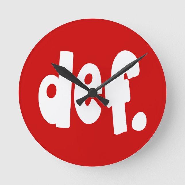 def. runde wanduhr (Vorderseite)