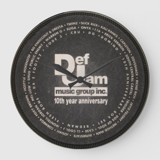 Def Stau Slipmat Uhr (Vorderseite)