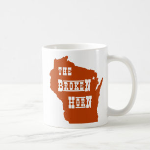 defekte Horn-Tassenorange Kaffeetasse