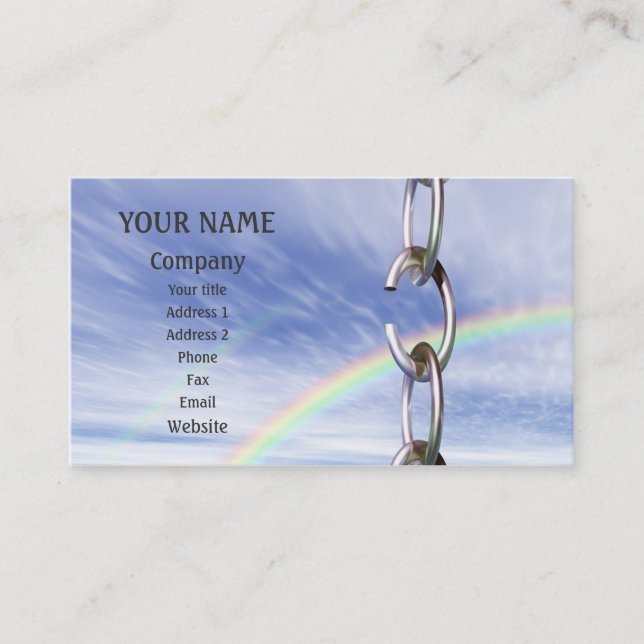 Defekte Kette Visitenkarte (Vorderseite)