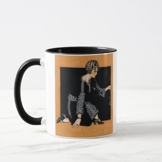 Defekte Perlen-Halskette Tasse (Links)