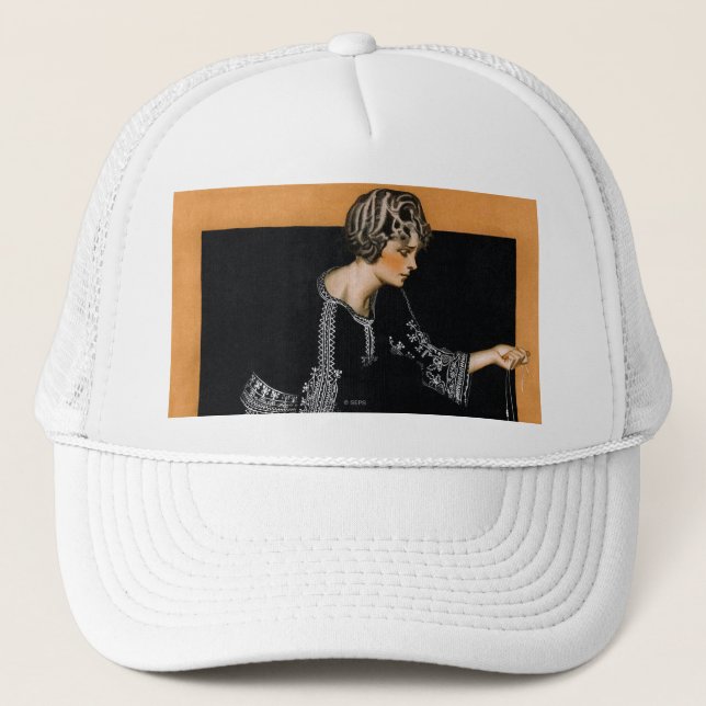 Defekte Perlen-Halskette Truckerkappe (Vorderseite)