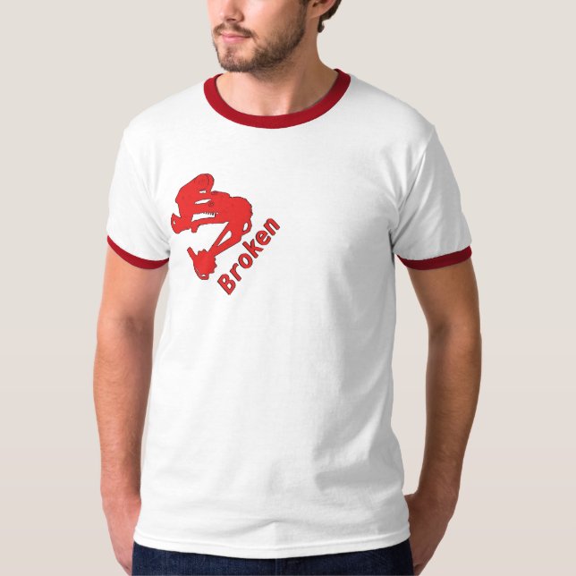 Defekter Singlespeed Wecker T-Shirt (Vorderseite)