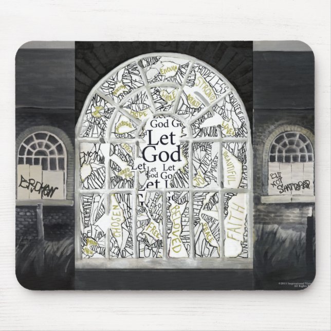 Defektes aber nicht zerbrochenes Mousepad (Vorne)