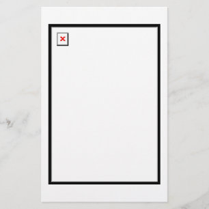 Defektes Bild Briefpapier