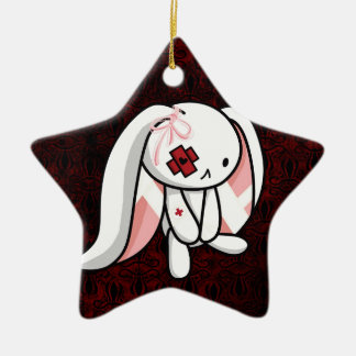 Defektes Häschen Keramikornament