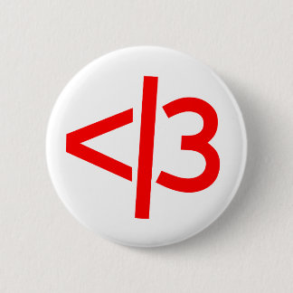 defektes Herz/gültiger Herzknopf Button