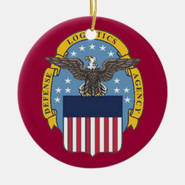 Defence Logistics Agency Custom Christmas Ornament (Vorne)